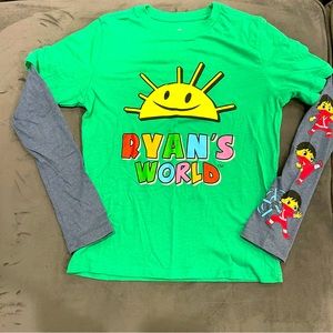 ‼️SOLD‼️Kid’s Ryan’s World Long Sleeve Tee